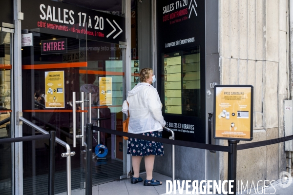 Lancement du pass sanitaire dans les cinemas.