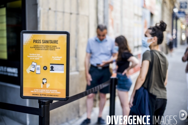 Lancement du pass sanitaire dans les cinemas.