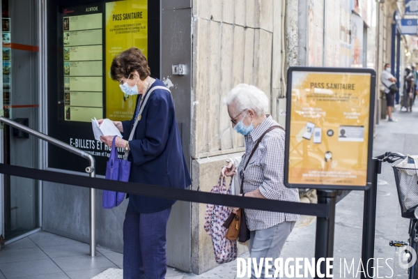 Lancement du pass sanitaire dans les cinemas.