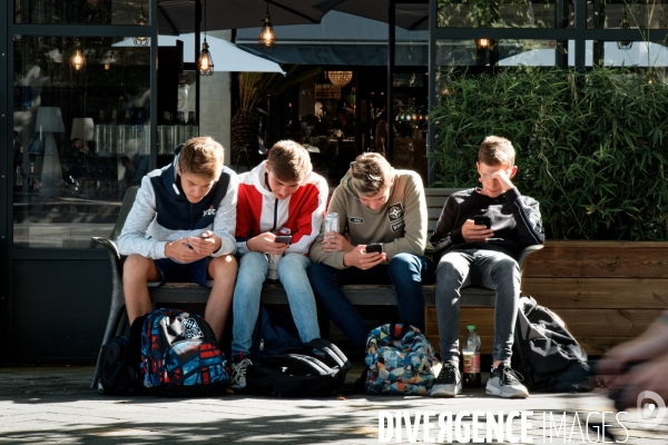 Rentrée des classes dans les rues de Tours, septembre 2019