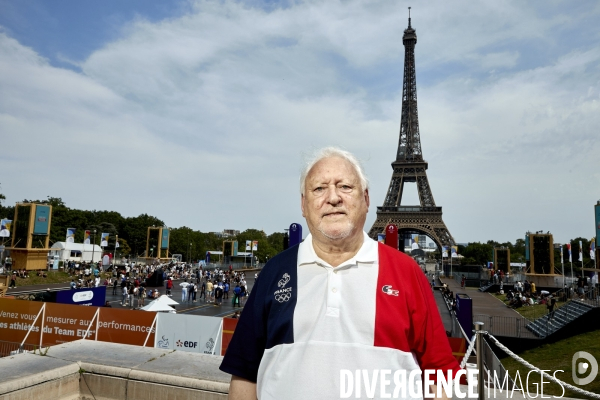 Anne Hidalgo au  Fan Village  des JO de Trocadero