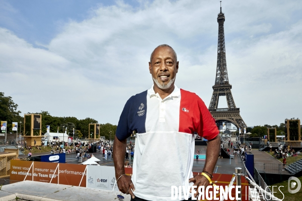 Anne Hidalgo au  Fan Village  des JO de Trocadero