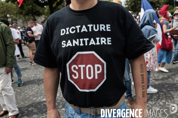 Paris - rassemblement contre le pass sanitaire