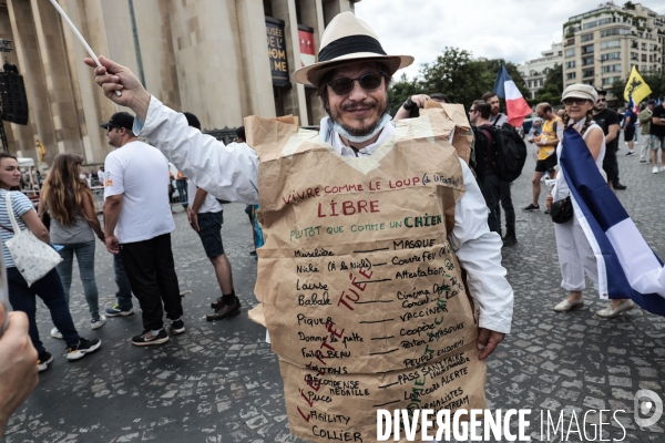 Paris - rassemblement contre le pass sanitaire