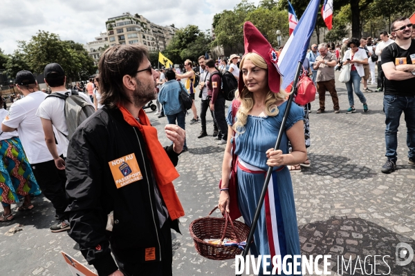 Paris - rassemblement contre le pass sanitaire