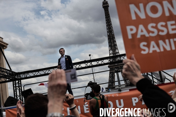 Paris - rassemblement contre le pass sanitaire