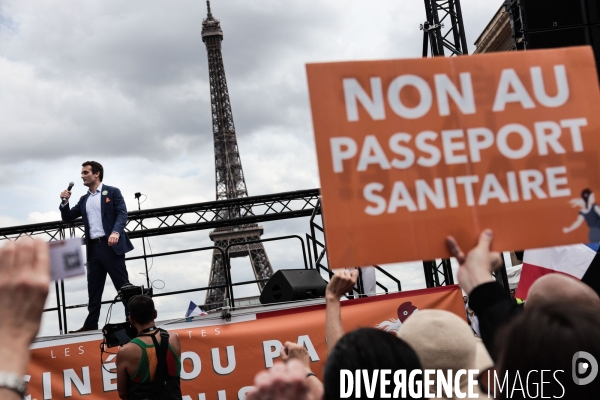 Paris - rassemblement contre le pass sanitaire