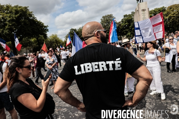 Paris - rassemblement contre le pass sanitaire