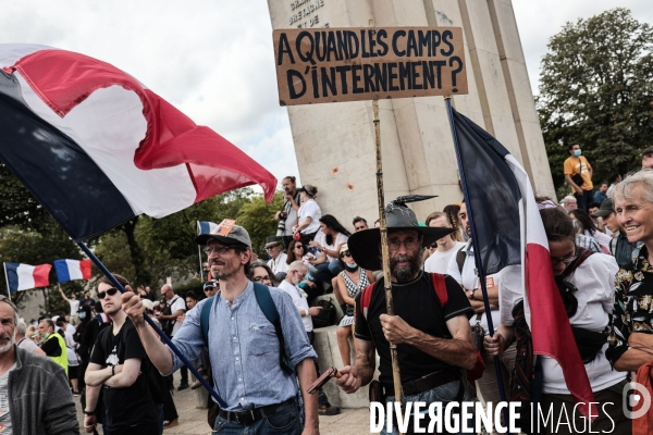 Paris - rassemblement contre le pass sanitaire