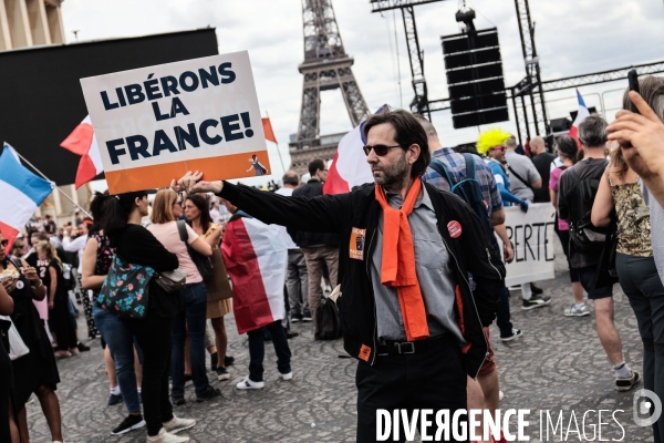 Paris - rassemblement contre le pass sanitaire