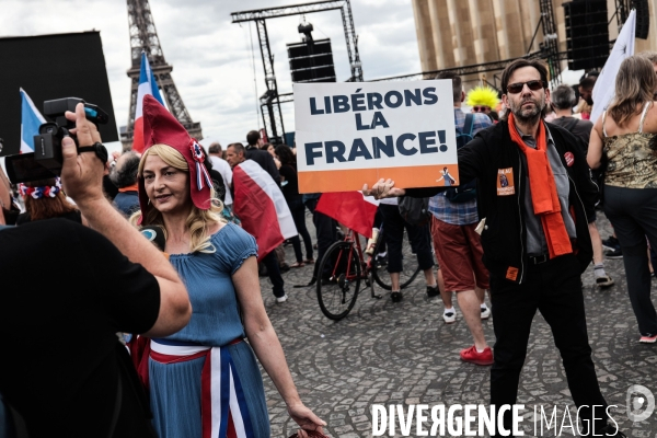 Paris - rassemblement contre le pass sanitaire