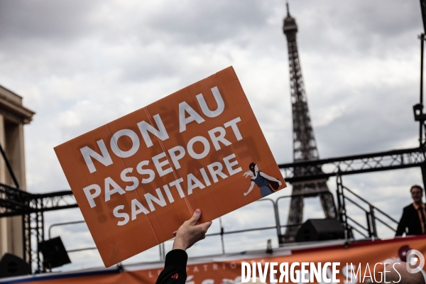 Paris - rassemblement contre le pass sanitaire