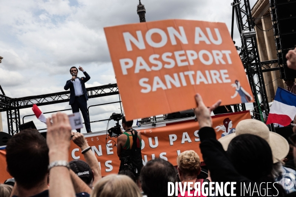 Paris - rassemblement contre le pass sanitaire