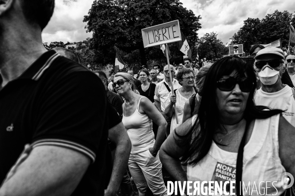 Paris - rassemblement contre le pass sanitaire