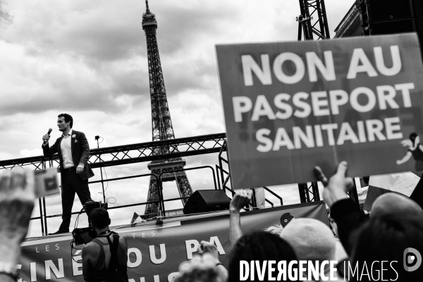 Paris - rassemblement contre le pass sanitaire