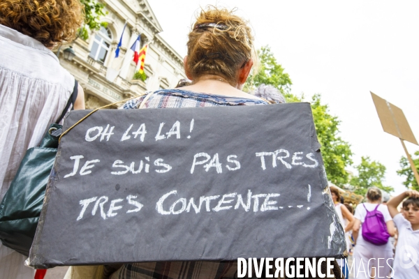 Avignon manifestation contre le passe sanitaire