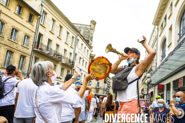 Avignon manifestation contre le passe sanitaire