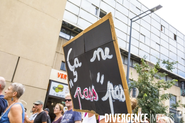 Avignon manifestation contre le passe sanitaire