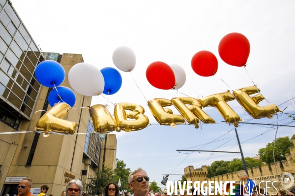 Avignon manifestation contre le passe sanitaire