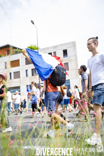 Avignon manifestation contre le passe sanitaire