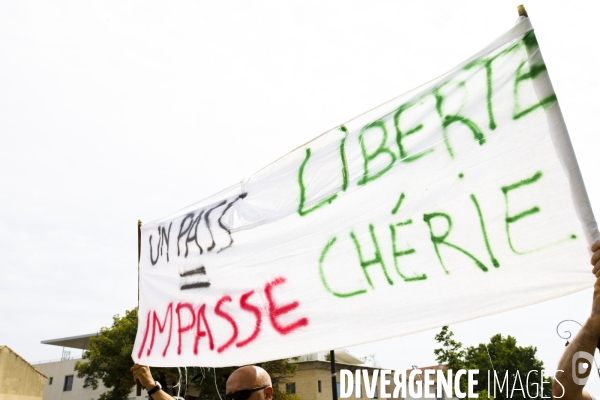 Avignon manifestation contre le passe sanitaire