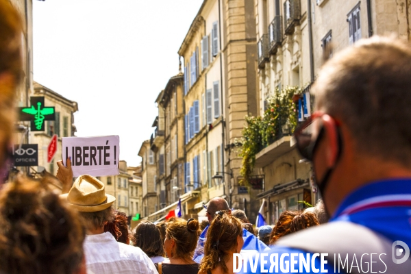 Avignon manifestation contre le passe sanitaire