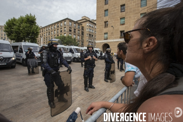 Manifestation contre le pass sanitaire à Marseille