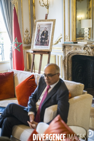 Portrait de l ambassadeur du maroc en france, chakib benmoussa.