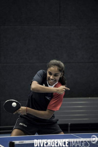 Prithika Pavade, pongiste française