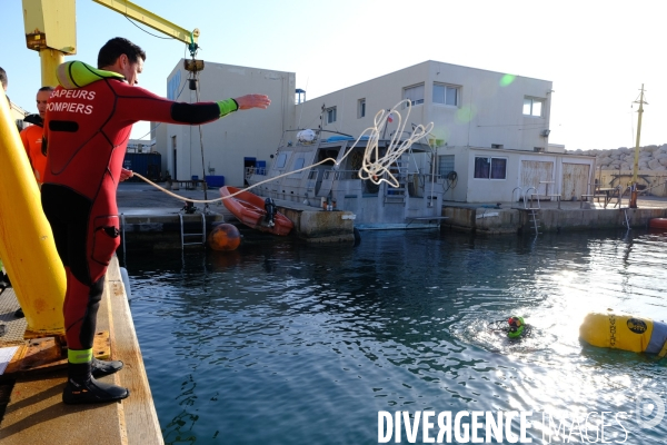 Formation plongeur pour les pompiers à l INPP de Marseille