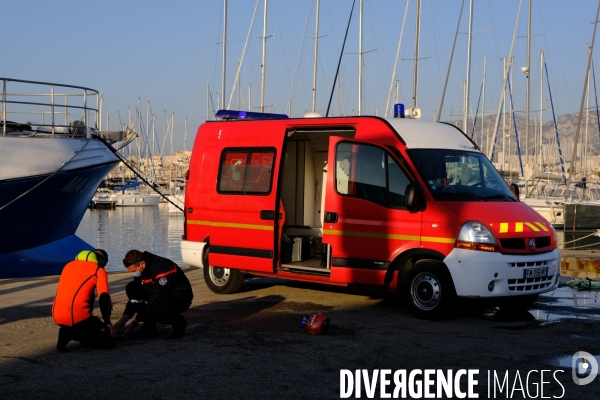 Formation plongeur pour les pompiers à l INPP de Marseille