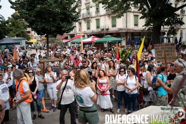 Genève - Manifestation contre le Passe Sanitaire