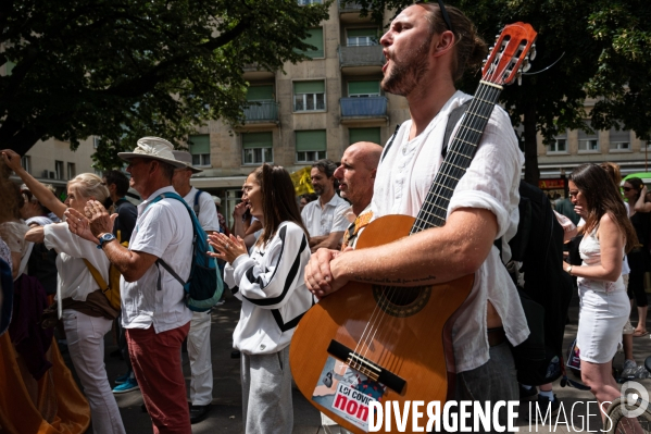 Genève - Manifestation contre le Passe Sanitaire