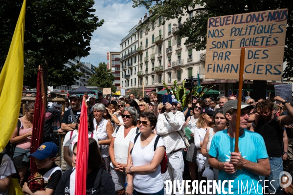 Genève - Manifestation contre le Passe Sanitaire