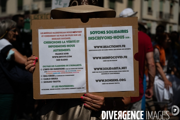 Genève - Manifestation contre le Passe Sanitaire