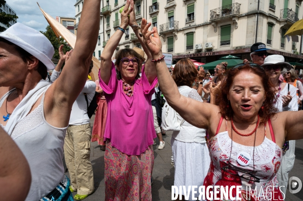 Genève - Manifestation contre le Passe Sanitaire