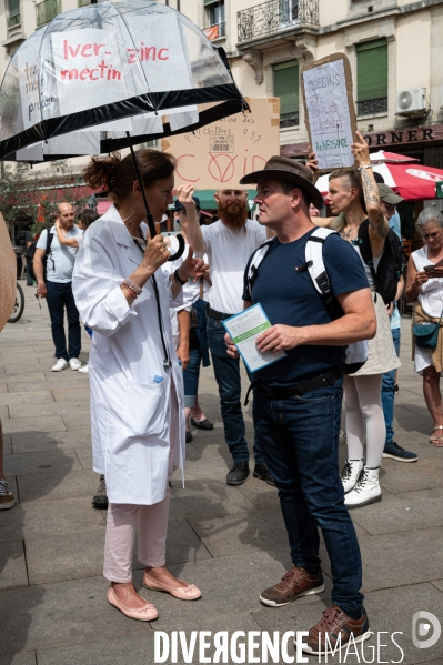 Genève - Manifestation contre le Passe Sanitaire