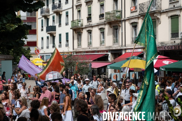 Genève - Manifestation contre le Passe Sanitaire