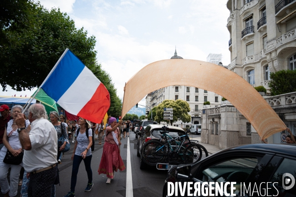 Genève - Manifestation contre le Passe Sanitaire