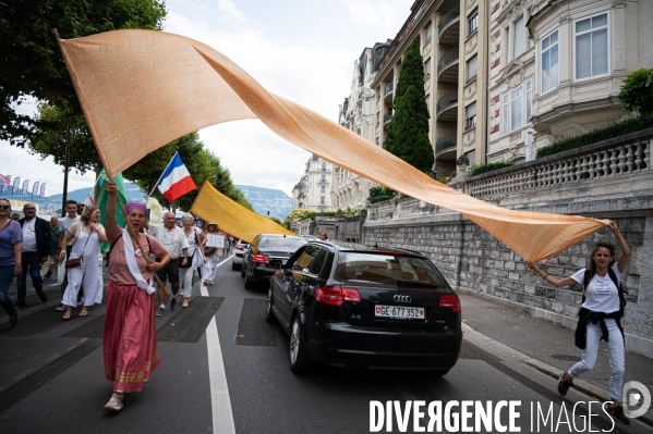 Genève - Manifestation contre le Passe Sanitaire