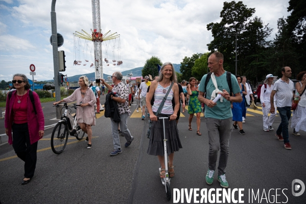 Genève - Manifestation contre le Passe Sanitaire