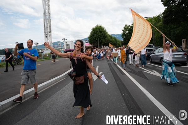 Genève - Manifestation contre le Passe Sanitaire