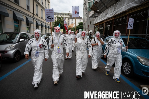 Genève - Manifestation contre le Passe Sanitaire