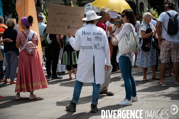 Genève - Manifestation contre le Passe Sanitaire