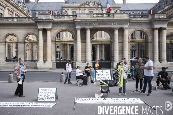 Manifestation contre le pass sanitaire.