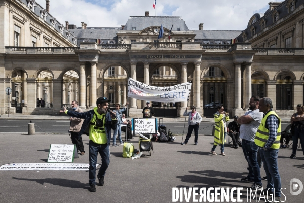 Manifestation contre le pass sanitaire.