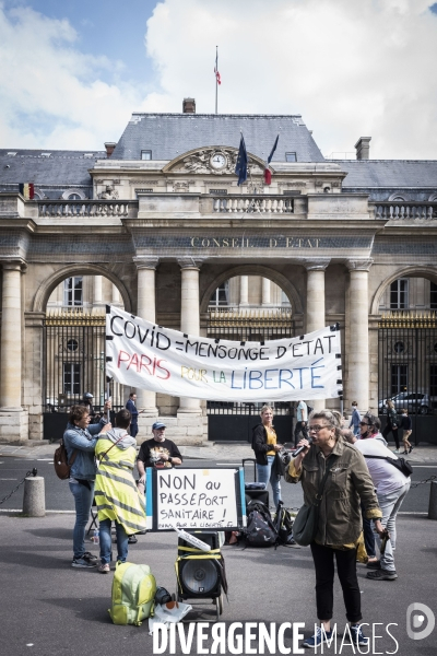 Manifestation contre le pass sanitaire.