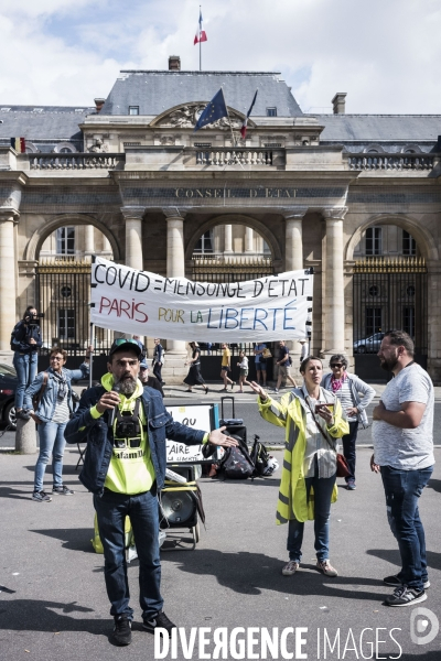 Manifestation contre le pass sanitaire.