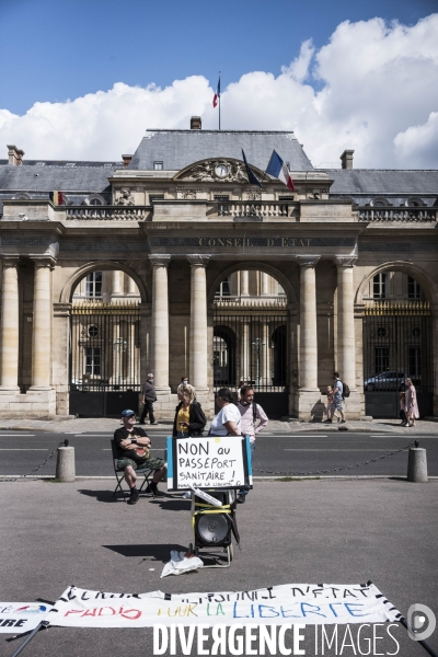 Manifestation contre le pass sanitaire.