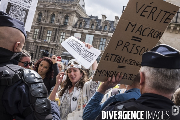 Manifestation contre le pass sanitaire.